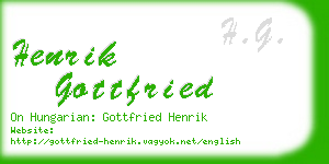 henrik gottfried business card